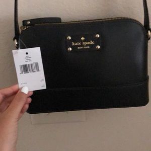 Black cross body Kate Spade purse
